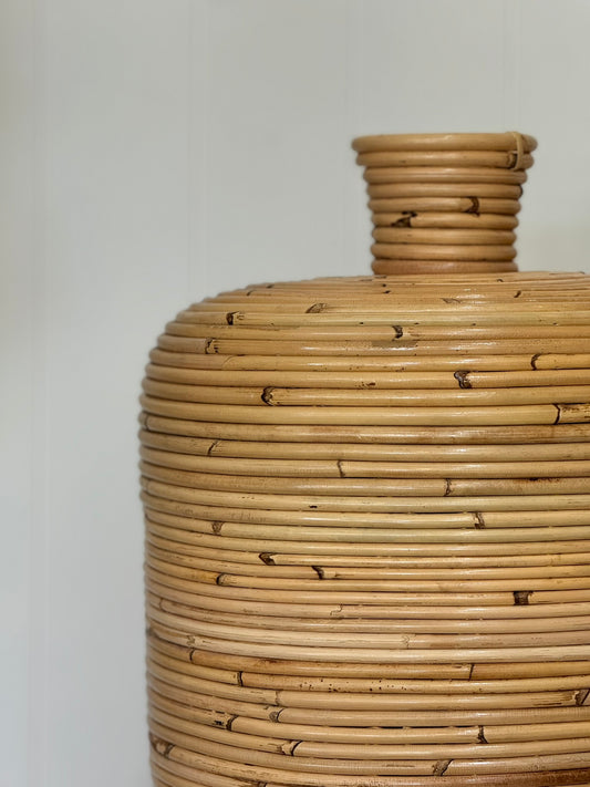 Joseph Handmade Bamboo Vase – Rustic Boho Decor