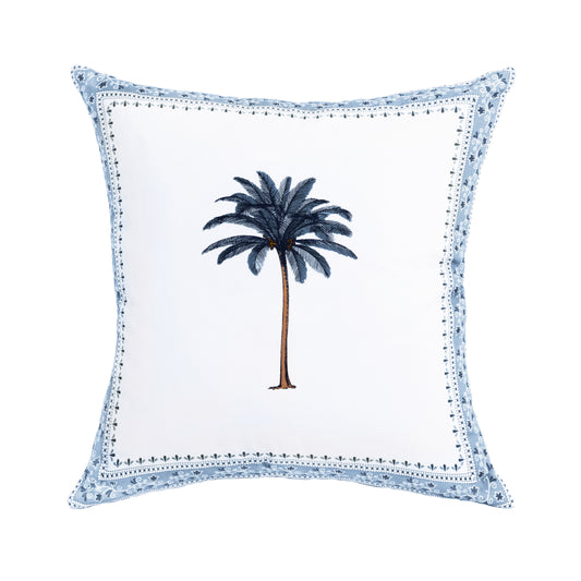 Blue Imperial Palm Tree Pillowcase