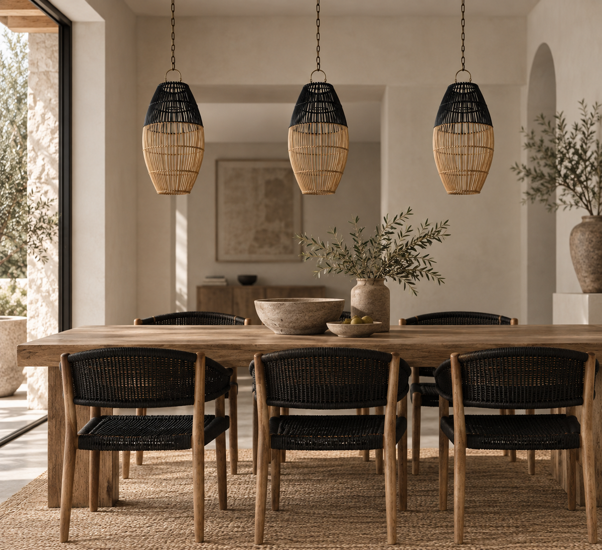 Stellar Handwoven Rattan Pendant Lampshade