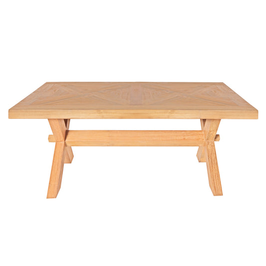 Teak Parquetry Coffee Table