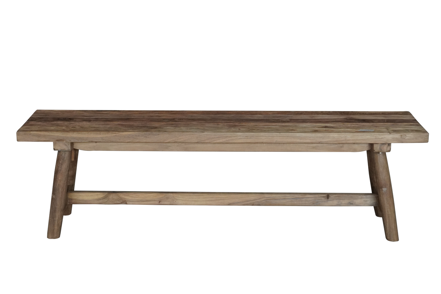 Maeve Long Indoor Bench in Natural Recycled Teak – Resort Interior