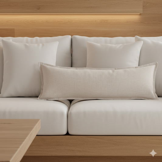 Kalea Natural Linen Pillow Cover