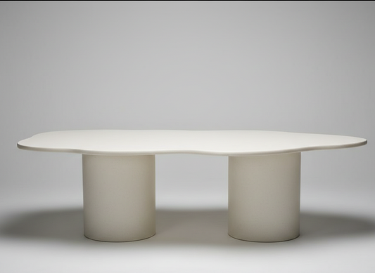 Dalga Sculptural Concrete Dining Table - Organic Cement Fiber