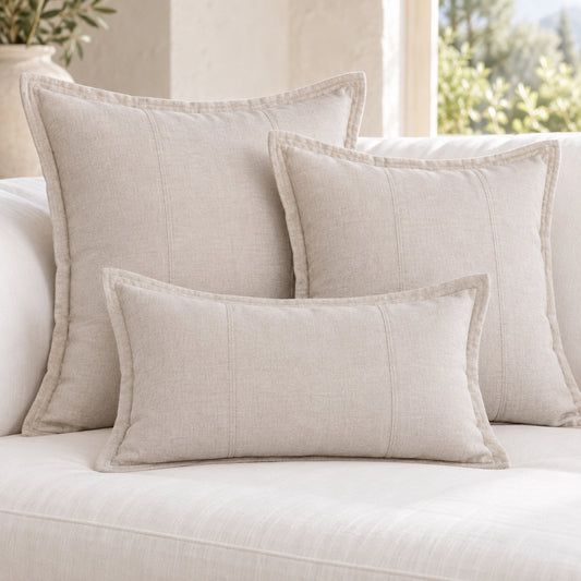 Mikaela Handmade Linen Pillow Cover – 3 Sizes