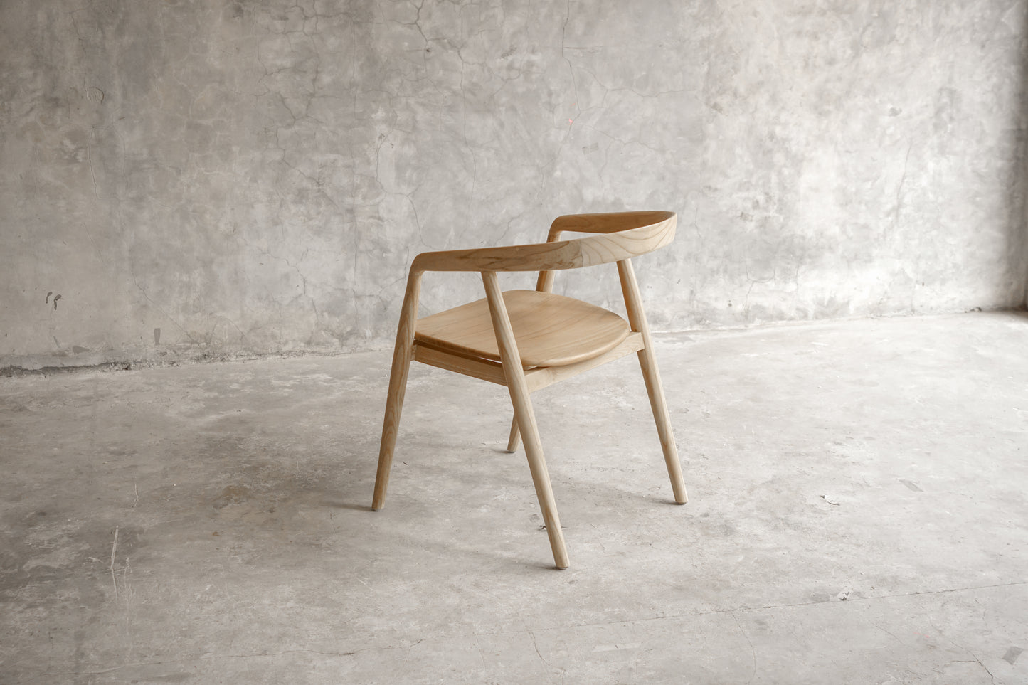 Pablo Wood Arm Chair – Minimalist All-Wood Design