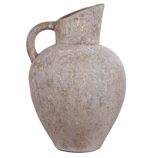 Marisol Rustic Pot with Handle︱Stone