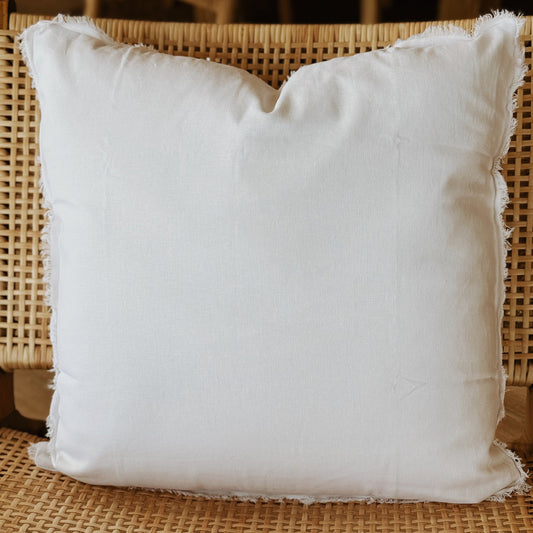 Throw Pillow White Freya Linen