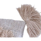Natural Dot Tufted with Tassels