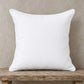 Aria Piped Linen Pillow Cover – White