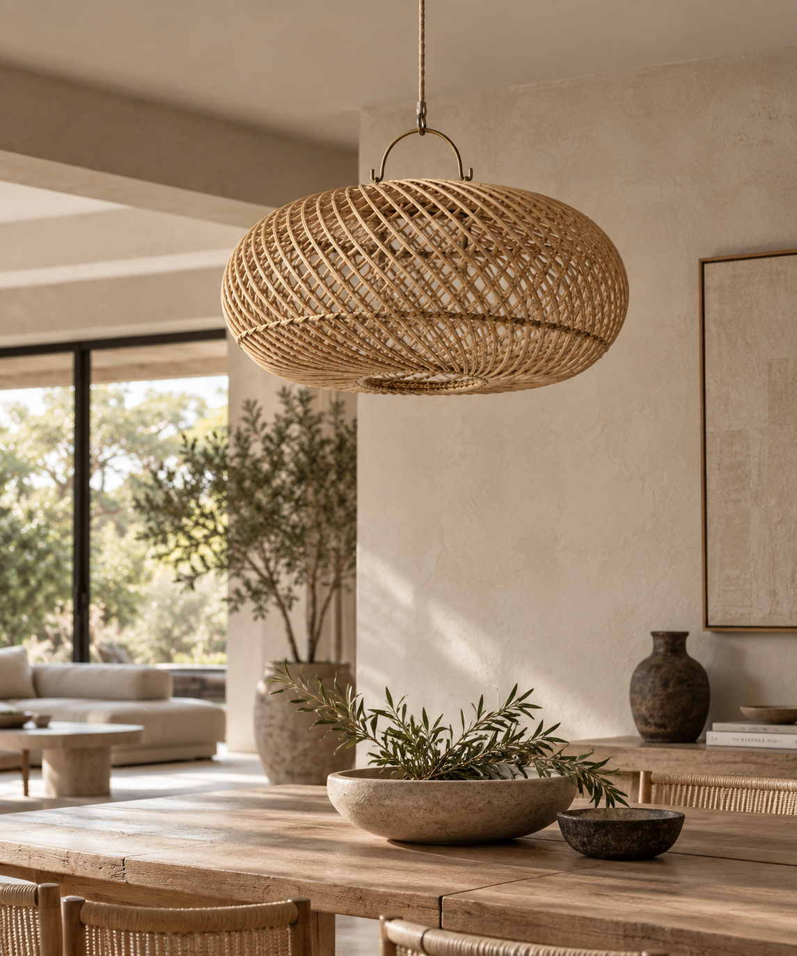 Lunara Petite Handwoven Pendant Lampshade