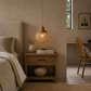 Handwoven Banana Fiber & Rattan Mini Chloe Hanging Lamp