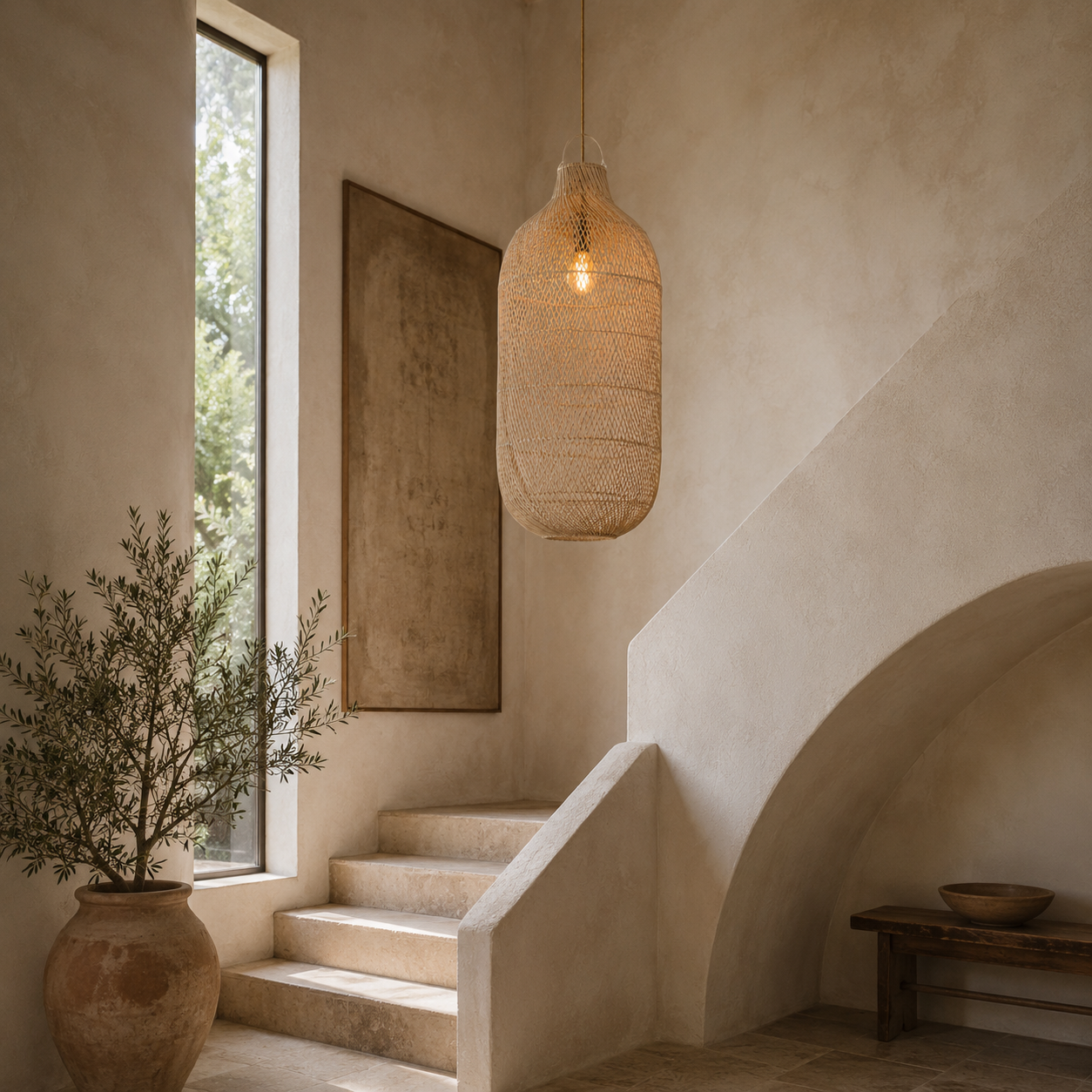 Oversized Sculptural Juno Woven Pendant Light