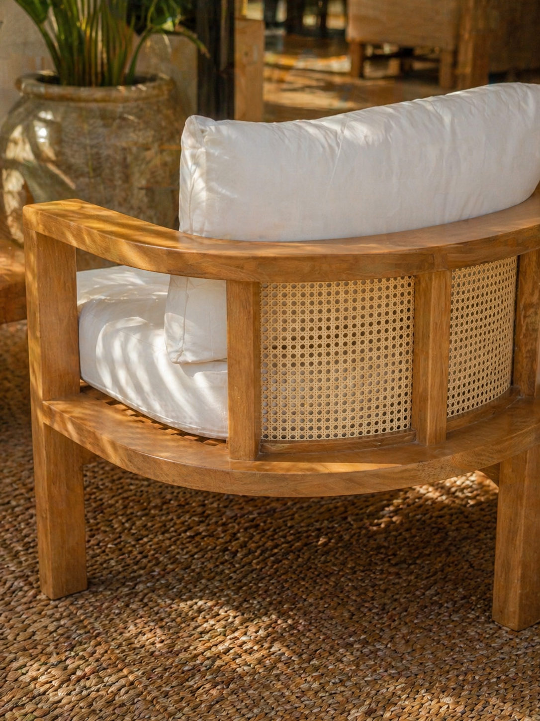 Plumeria Solid Teak Lounge Set – Luxury Outdoor & Indoor Patio Furniture