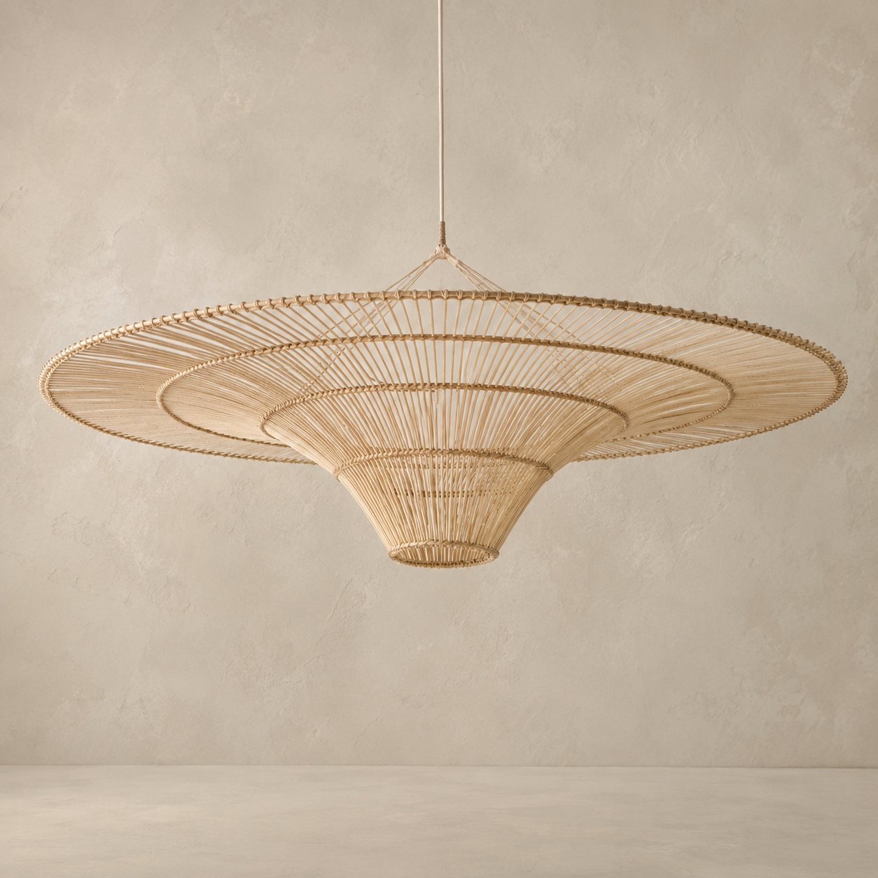 Sabrina Oversized Handwoven Rattan Pendant Light Shade 40"