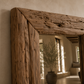 Treska Reclaimed Teak Wood Floor Mirror | Handmade Rustic Full-Length Mirror