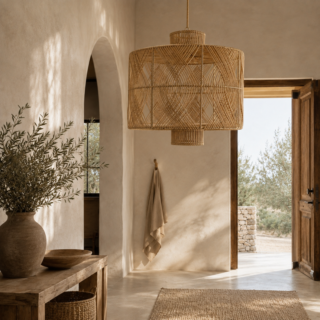 Architectural Hilda Woven Pendant Light