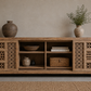 Malik Hand-Carved Wood Sideboard