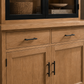 Natural Wood & Glass Display Magnolia Cabinet