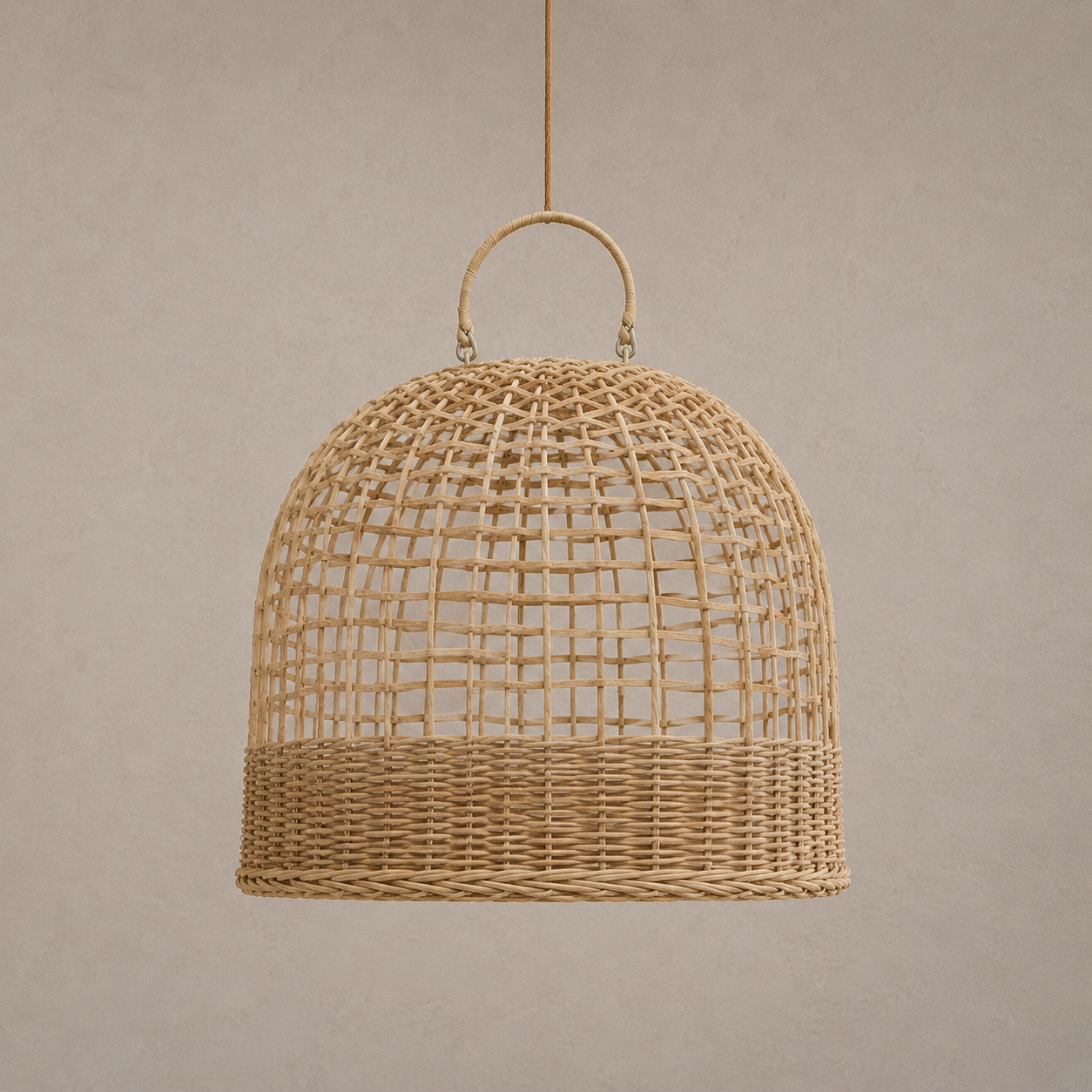 Open Weave Lucia Rattan Pendant