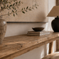 Pierre Minimalist Teak Console – Natural Wood Resort-Style Furniture