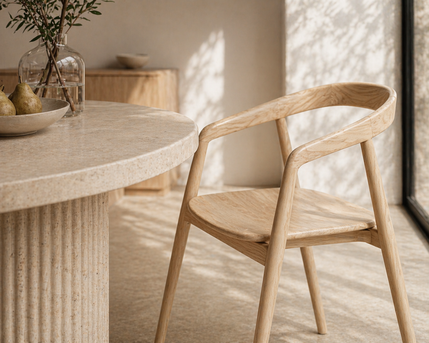 Pablo Wood Arm Chair – Minimalist All-Wood Design