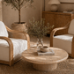 Bailey Plush Lounge Chair | Curved Arm Accent Chair for Living Rooms