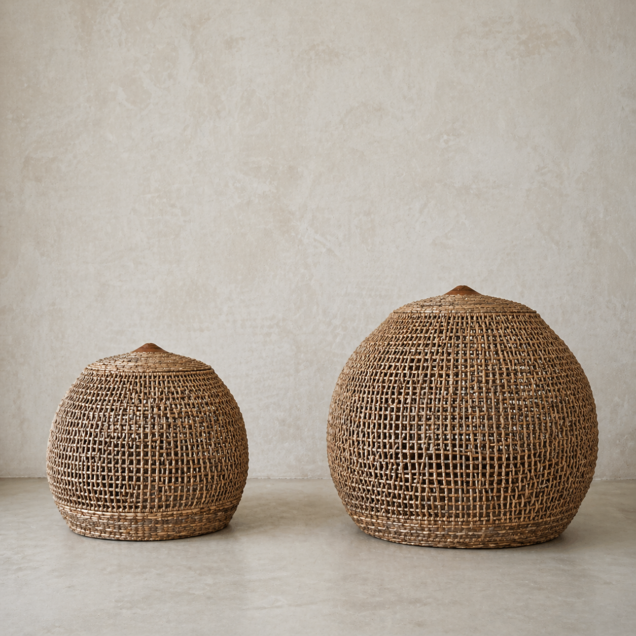Noble Handwoven Natural Pendant Light