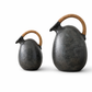 Makoa Terracotta Vase with Rattan-Style Handle