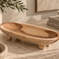 Bowl Saffron Irregular Wood – 16” Handmade Organic Serving Bowl
