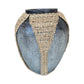 Kaliah Handcrafted Terracotta Vase with Woven Details – Artisanal Decorative Accent
