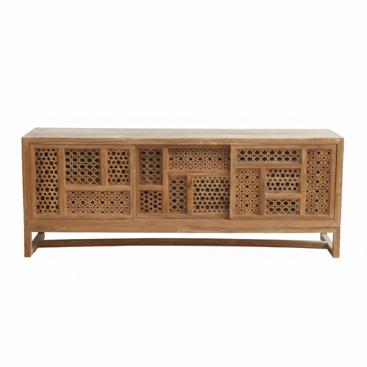 Malik Solid Teak Wood TV Dresser & Media Console