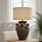 Magnolia Terracotta Table Lamp – Artisanal Minimalist Lighting