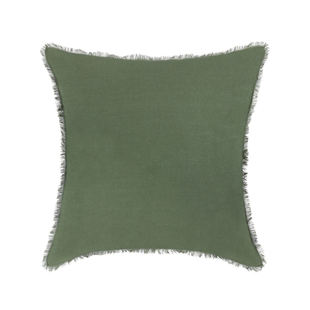 Green Olive Freya Linen Euro