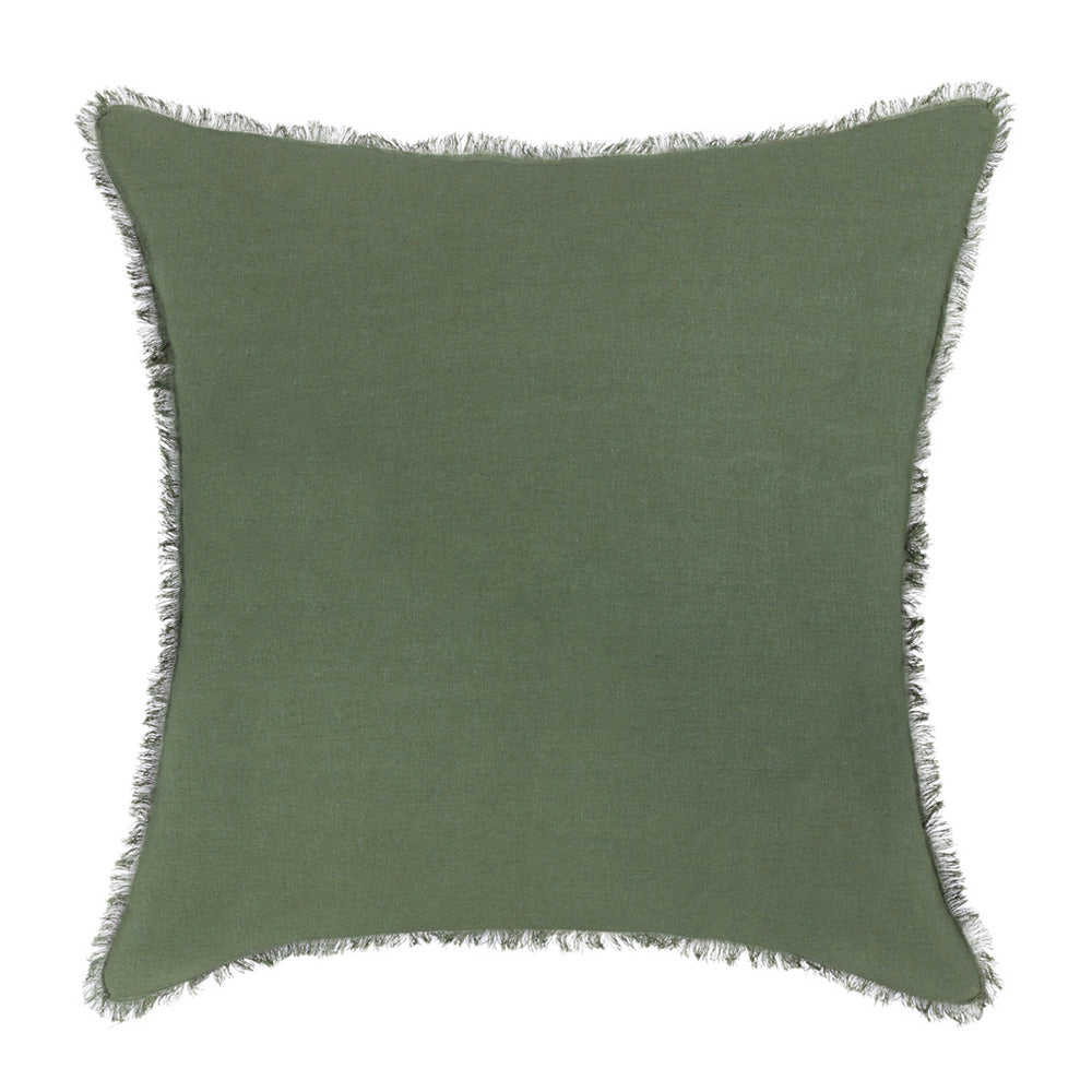 Cushion Pillow  Linen Green Freya