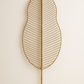 Handmade Banana Leaf - Natural Woven Wall or Floor Accent with Bamboo Stem