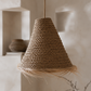 Handwoven Fringe Pendant Light Shade | Handmade Natural Fiber Ceiling Shade from Bali