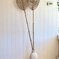 Handmade Decorative Palm Leaf – Natural Woven Wall or Floor Accent with Bamboo Stem
