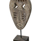 Karna Tribal Deco on Stand – Suarwood Sculpture with Metal Base