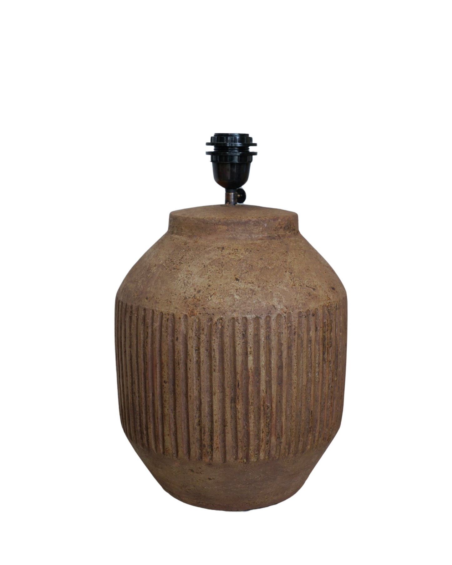 Mavis Earth-Tone Ceramic Lamp – Minimalist Tropical Series