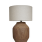 Mavis Earth-Tone Ceramic Lamp – Minimalist Tropical Series