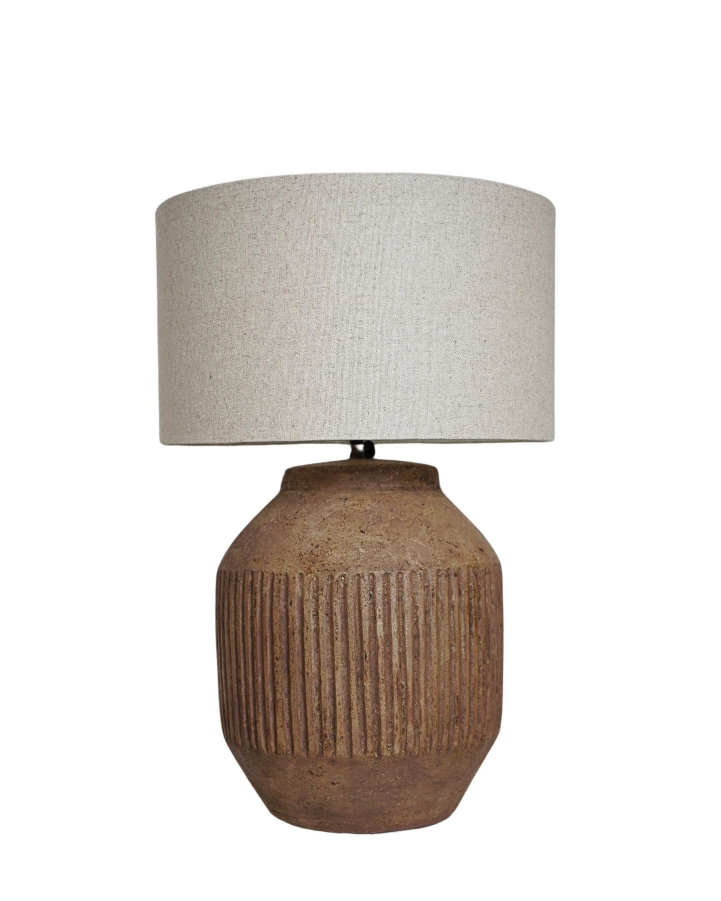 Mavis Earth-Tone Ceramic Lamp – Minimalist Tropical Series