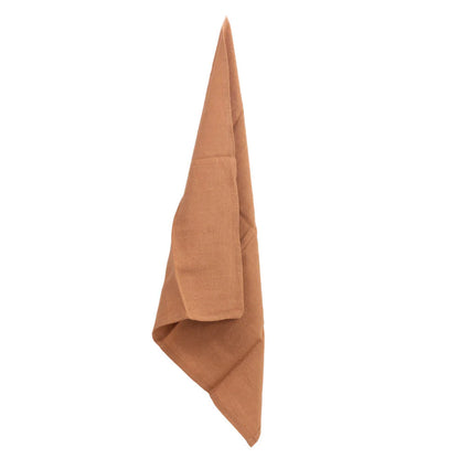 Natural Linen Napkins/Cinnamon – Set of 2 | 18x18 Inch Cloth Table Napkins | Eco-Friendly Dining Table Decor