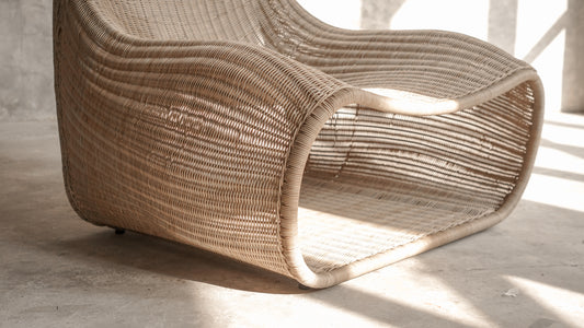 Padma Natural Rattan Occasional Chair – Modern Organic Lounge Seating
