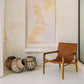 Leather Teak Chair Hunter