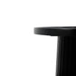 Fox Solid Wood Black Round Coffee Table