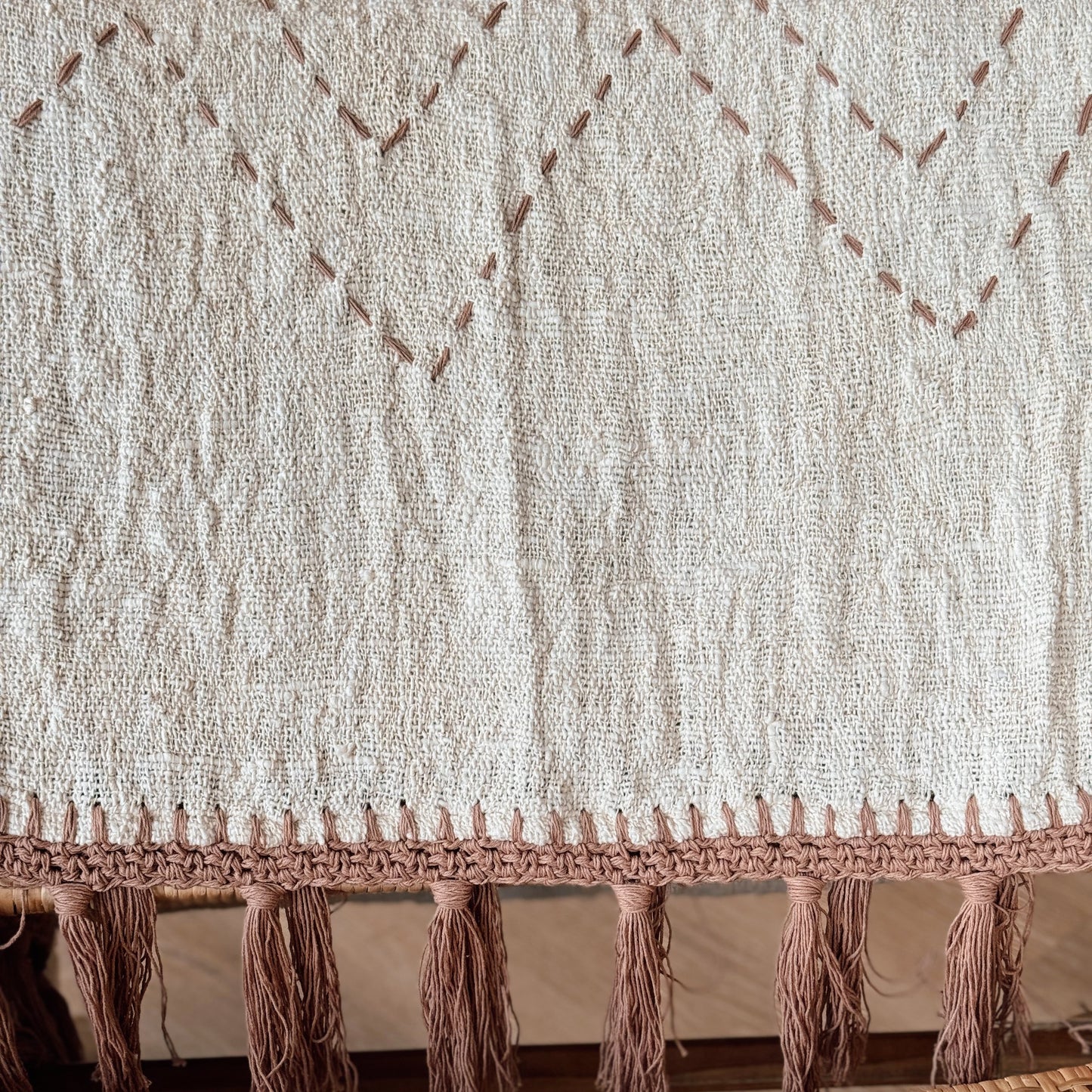 Throw Gypsy Stitch/Natural