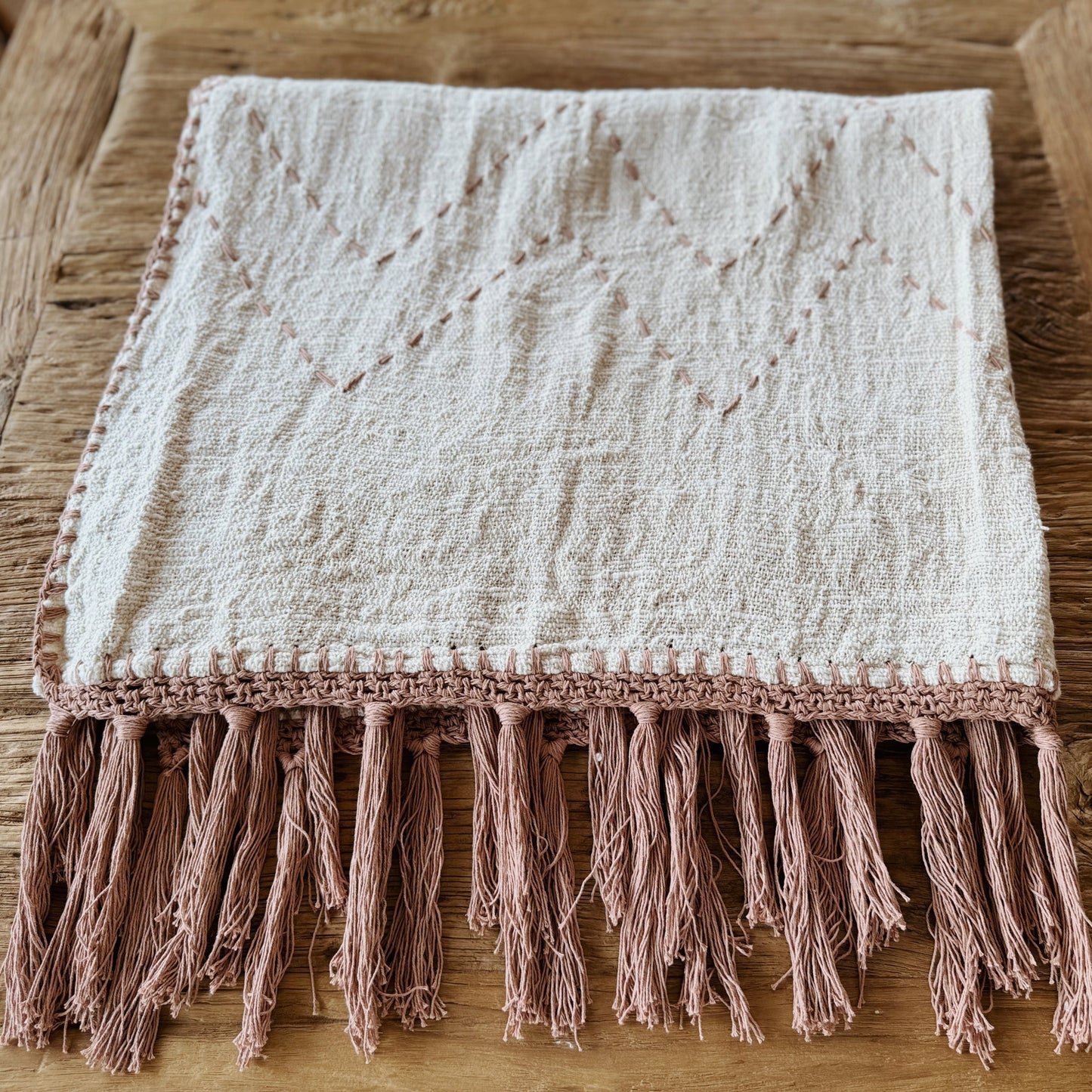 Throw Gypsy Stitch/Natural