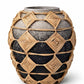 Aylani Handcrafted Terracotta Vase with Woven Details – Artisanal Decorative Accent