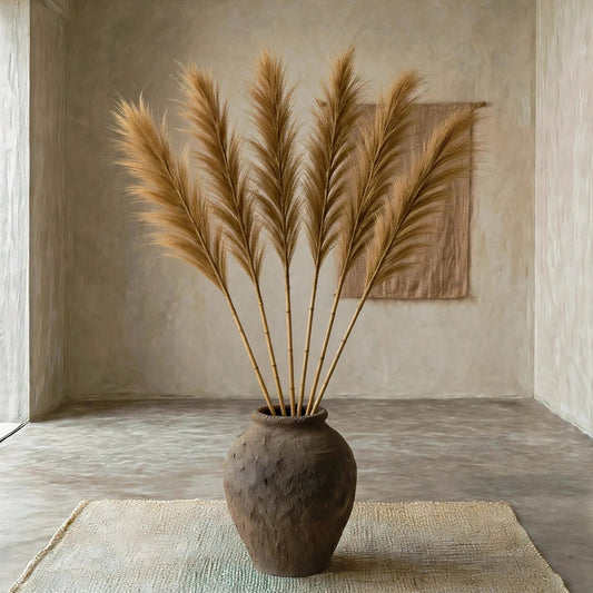 Pampas-Inspired Handwoven Decorative Stem
