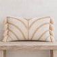 Bindy Leaves Shell Organic Cotton Lumbar Pillow Cover